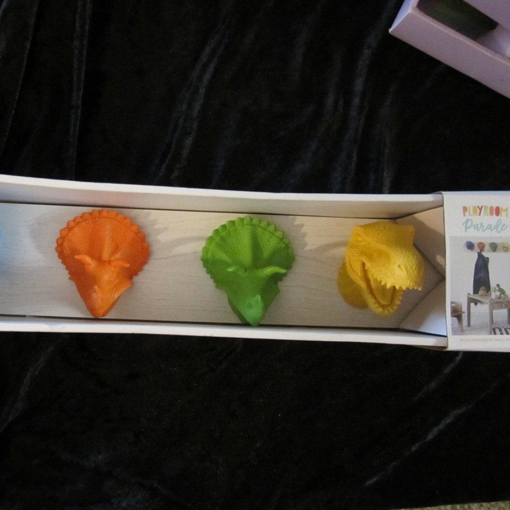 4 -Colorful Dino Hook Organizer